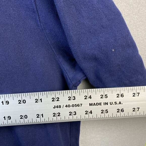 Ralph Lauren Polo Shirt Mens XLT Tall Blue Big White Pony Logo #3 Rugby Classy - Picture 6 of 11